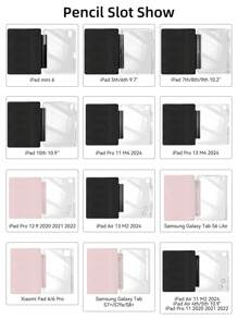 DANYCASE 保护壳适用于 iPad A16 2025 Air 11 13M3 2025 Mini 7 A17Pro 2024 Air 11 13 M2 2024 Pro 11 13 M4 2024 Pro 12.9 7/8/9th 10.2 10th 10.9 Air 4 5 10.9 Pro 11 4/5/6th Mini 6 兼容三星 - 墨綠色 - 查看 11