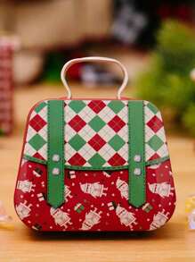 1 pezzo Decorazione mini valigia, scatola regalo in ferro, scatola regalo, scatola di stoccaggio valigia simulata, scatola regalo per caramelle e biscotti, scatola regalo per gioielli e sapone, decorazione per anniversario di matrimonio, forniture per feste di compleanno, contenitore stile nuovo anno, decorazione per la casa, decorazioni natalizie, decorazioni per la stanza, regali di Natale, decorazioni natalizie