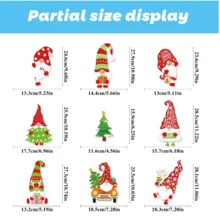 136 Pcs Christmas Rudolph Window Clings Decorations  Shop Window Stickers With Gnome, Snowman, Reindeer, Santa Claus For Winter Christmas Decorations Ornaments Xmas Party Favors - Multicolor - View 4