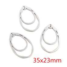 5pcs 316 Stainless Steel Charms Geometry Metal Stamping Blanks DIY Porous Connector Pendant Necklace Earring Accessories