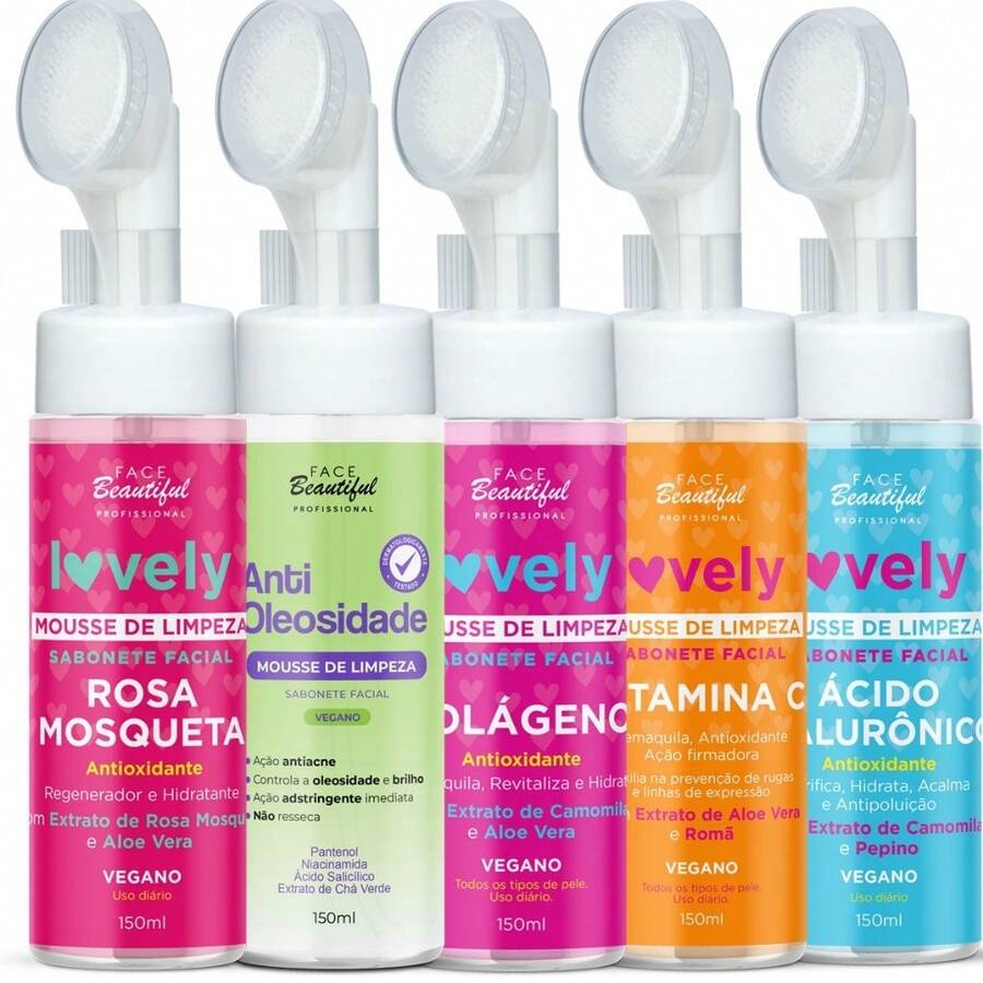 Face Beautiful Cleansing Mousse Facial Soap 150ml With Applicator - New Release - 玫瑰果 - 查看 1