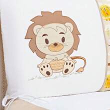 Special Lion King  Animals Boy's Crib Kit Forest Beige + Nest Braid Reducer 15 Pieces American Model - 米色 - 查看 5