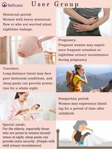 5/10/30pcs, Sanitary Napkins, Night-Time Pant-Type Sanitary Napkins, Disposable, Extremely Thin And Breathable, Instantly Soft, Also Suitable For Postpartum Women, The Elderly - White - View 7