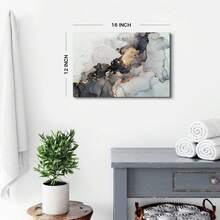 Nature Mountain Wall Art For Living Room, National Park Sunflower Landscape Canvas Picture Wall Decor 12x16, Sunset Grand Teton Lake Prints Painting Artwork For Kitchen Bedroom Home Decoration - Chất lỏng trừu tượng - Xem 5