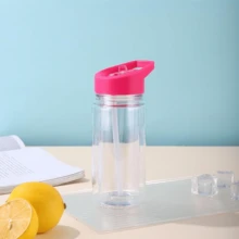 1 bộ cốc nhựa 10oz hai lớp có vòi có thể thu vào, chống vỡ, có nhãn dán & kim tuyến DIY tùy chỉnh, lý tưởng cho sử dụng ngoài trời, du lịch và gia đình - Nhiều màu - Xem 8