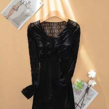 1 chiếc khăn choàng ren lưới mỏng gợi cảm cắt thấp dành cho nữ, thích hợp để kết hợp với váy dây mảnh, kem chống nắng, Dopamine Babe Y2K Essential, múa ba lê, áo liền quần thể dục dụng cụ, thích hợp cho hàng ngày, kỳ nghỉ, hẹn hò, phụ kiện chụp ảnh cho nữ - Nhiều màu - Xem 11