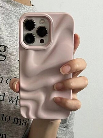 Apple 2000'ler Modası 1 adet Y2K Mat Silikon Asimetrik 3D Dalgalı Desen Minimalist Düz Renk Darbeye Dayanıklı Telefon Kılıfı 15/15 Pro Max/15 Pro/15 Plus/11/12/13/14/16 Pro Max/XS/XR/11 Pro/11 Pro Max/12 Pro/12 Pro Max/13 Pro/13 Pro Max/7 Plus/14 Pro/14 Pro Max/14 Plus/16 Pro/16 Plus/7 Plus/8 Plus/8/SE2 ile uyumludur, Siyah/Pembe/Bordo/Mavi Su Geçirmez Düşmeye Karşı Çizilmeye Dayanıklı