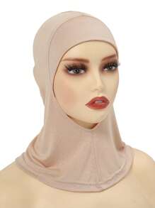 2入組新款圓形開口彈性女式鬼頭帽，圍巾，針織毛帽，頭巾