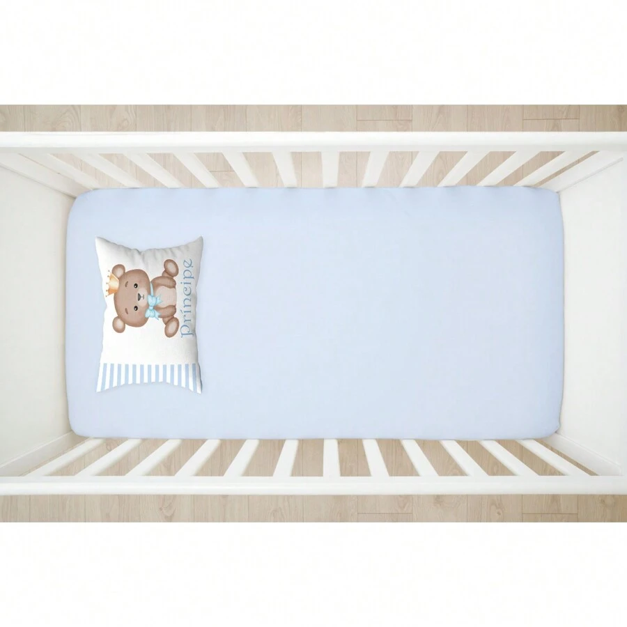 Sonho Baby 2-Piece Crib Sheet Kit (Fitted Sheet + Printed Pillowcase) Baby Room Decoration