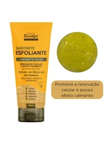 Facial Exfoliating Soap Tube 100ML Face Beautiful - 百香果桶裝 100ML - 查看 1