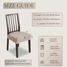 1/4 Pieces Of Chair Seat Cover With Leaf Pattern, Elastic, Detachable And Washable Chair Protection Cover, Suitable For Home Decoration Of Hotels, Restaurants And Banquets.