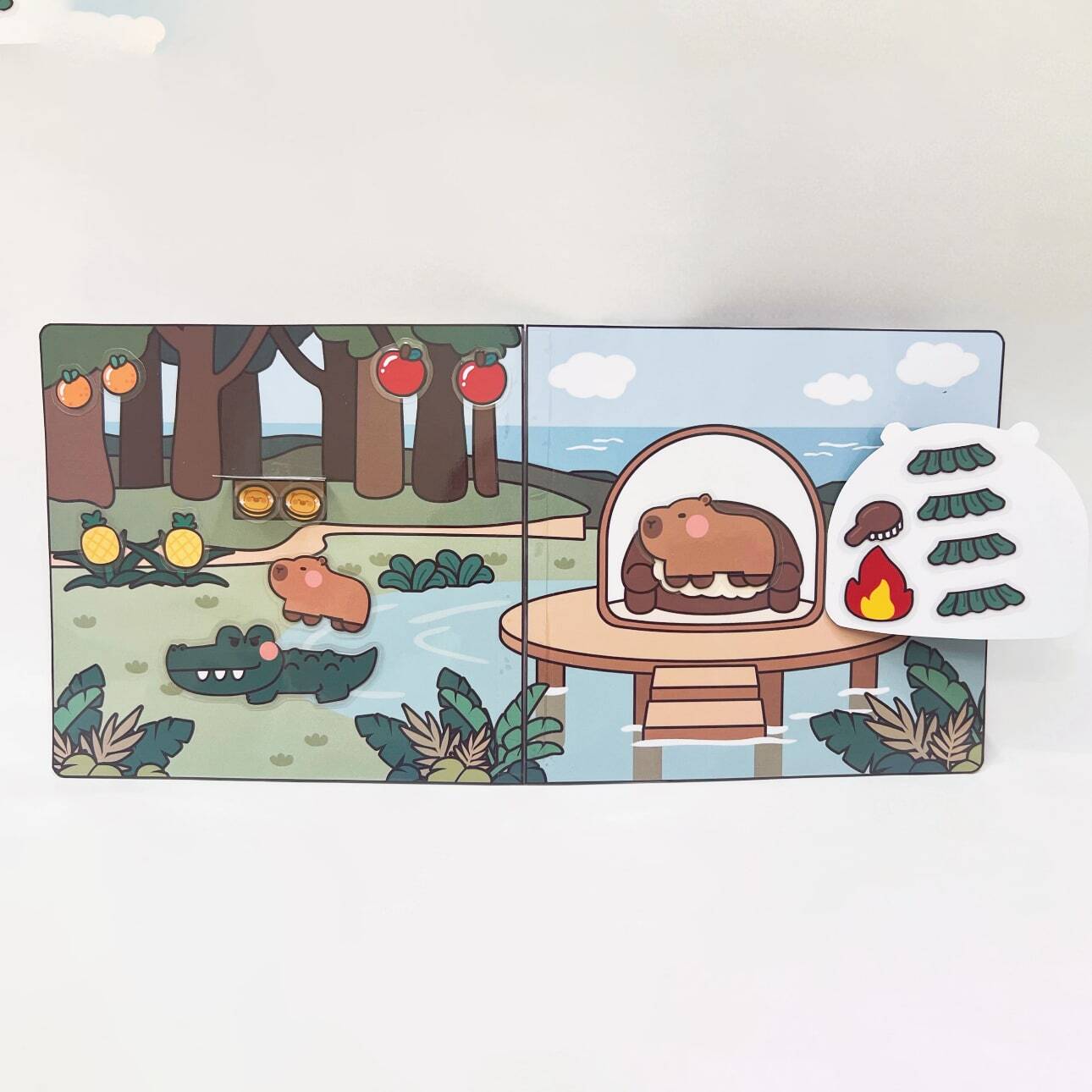 KapibaraSan Island Paper Doll Quiet Book DIY Craft Making Kids