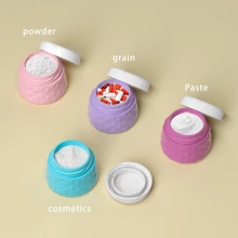 4 Stücke Silikon Cremetöpfe, TSA-zugelassene Reisebehälter mit transparenter Tasche, auslaufsichere Reiseaccessoires mit Deckel, geeignet für Make-up, Gesichts-, Körper- und Handcremes - unverzichtbar für Reisen und Bootstouren