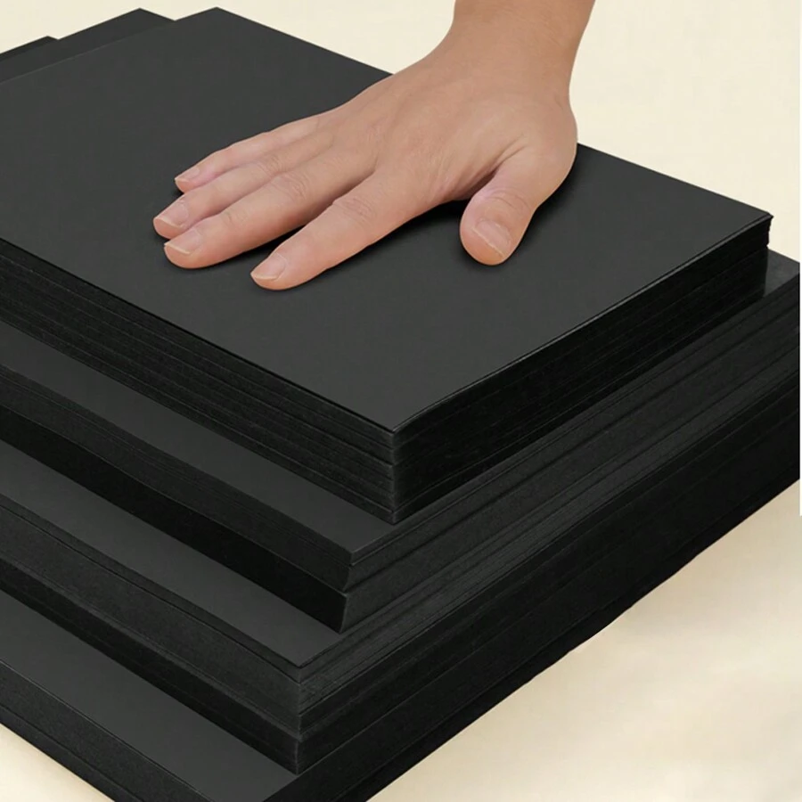 20 Sheets Black Cardstock A4 A3 Printing, Business Card Painting