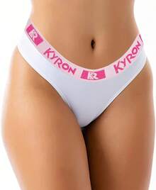 Kit Of 10 Exposed Waistband Thong Panties All Cotton Panties - Nhiều màu - Xem 6