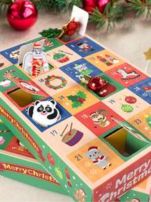 5 piezas/Paquete Misterio Navideño Divertido 24-Cuadrículas, Navidad - Multicolor - Ver 9