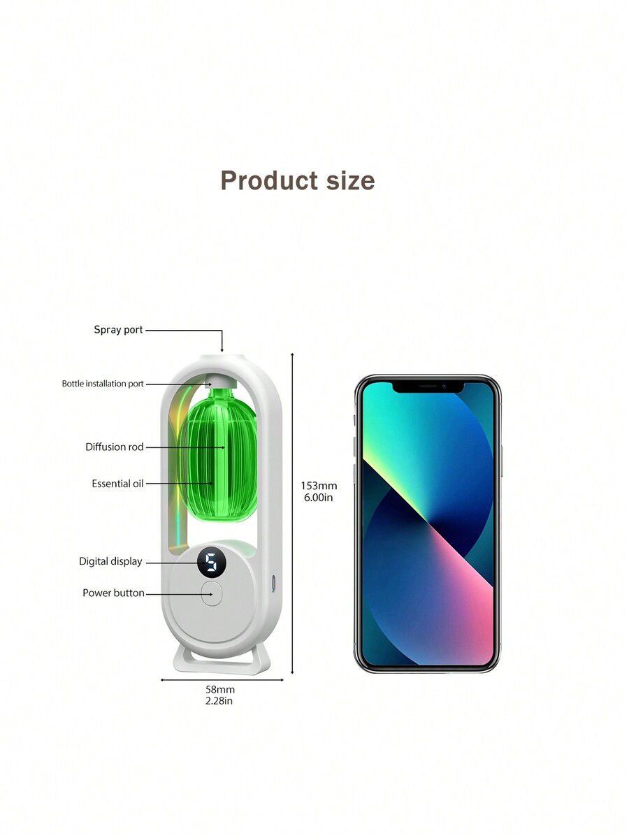 Mini Wall Mounted Aroma Diffuser Timed Essential Oil Aromatherapy