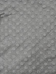 Fashionable Solid Color Polka Dot Long Sleeve Hooded Warm Plus Size Jacket, Autumn & Winter - Grey - View 3