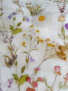 40pcs/Pack Garden Plant & Flower Themed PET Stickers, Scrapbooking Decoration Material,School Supplies,Back To School