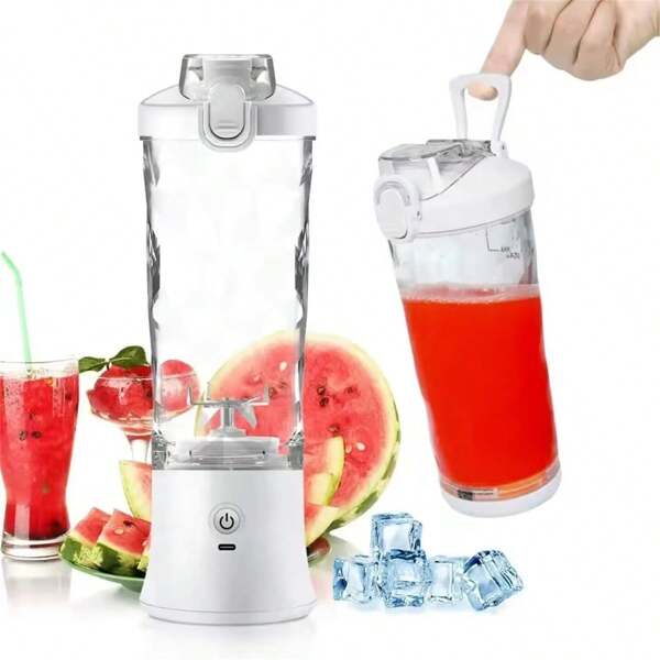 SOKANY Portable Blender, Personal Blender For Smoothies & Shakes, USB Rechargeable Large Capacity Juice Cup With Blade, Mini Blender