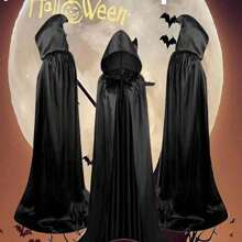 1 件万圣节吸血鬼死亡长袍斗篷，适合成人、派对角色扮演、圣诞节