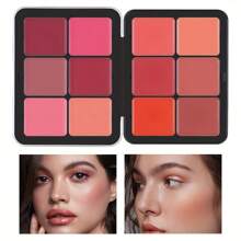 12-Color Creamy Blusher Palette Velvet Matte Moistuirizing Cheek Blush Lasting Multi-Functional Rouge Cream Makeup Kit