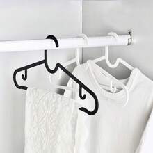 5件/10件轻质防滑塑料衣架，PP材质，家用 - 彩色 - 查看 4