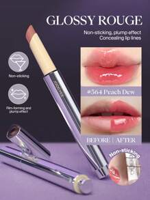 JOOCYEE GLOSSY ROUGE High Transparency Light Flowing Film Lock Makeup - 564 Peach Dew - View 10