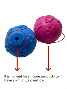 1pc Random Color Pet Bite Sounding Toy With Paw Pattern For Dogs - Multicolor - View 7