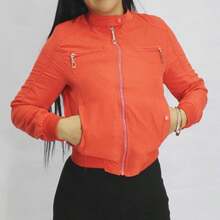 Short Jacket For Women - Orange - View 1