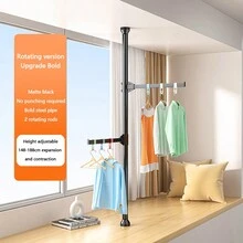 Free Standing Laundry Drying Rack, Extendable Indoor Outdoor Towel Clothes Hanger, No Drilling - Scalable - View 11