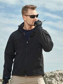 Chamarra Tactica Militar Térmica Impermeable Tactico Hombre - Negro - Ver 4