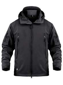 Chamarra Tactica Militar Térmica Impermeable Tactico Hombre - Negro - Ver 8