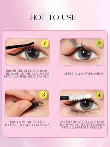 Asiteo 560PCS 优质睫毛簇 - DIY 睫毛延长套件，配有镊子、粘合剂和密封剂、胶水去除剂、睫毛刷 - 防水、可重复使用的单根睫毛，适用于派对、舞台、节日眼妆 - 彩色 - 查看 9