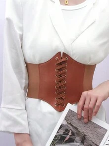 1pc Decorative Elastic Waist Belt For Women, Minimalist Style Versatile For Shirts, Dresses, All Seasons - Multicolor - View 4