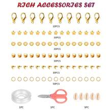 1 caja Cuentas de arcilla polimérica de 3 mm con forma de arroz y kit de rotador - Rotador eléctrico de cuentas para hacer joyas, con 24 cuentas de arcilla de colores vibrantes y accesorios para joyas, empacado en una caja de regalo para fabricar cinturones, pulseras o collares