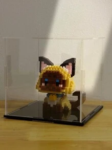 圣诞装饰宠物猫迷你积木，动物模型积木，橙猫，三色猫，银色渐变，白猫，无毛猫，布娃娃猫，暹罗猫，牛猫，黑猫，成人和青少年的家庭办公室布置装饰，生日礼物房间装饰 - 彩色 - 查看 29