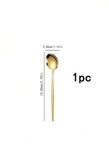1/4/8/12pcs Stainless Steel Small Spoon, Coffee Stirring Spoon ,Kitchen,Christmas Gift - Gold - View 11