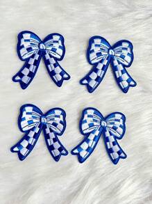 Colorful Aesthetic Dainty Bow Embroidered Iron On Patches For DIY Trucker Hats, Clothes, Jeans, Jackets, Backpacks Decoration