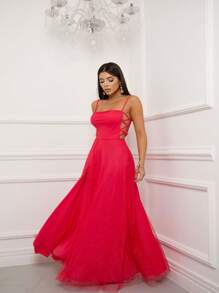 Women Dresses - Hot Pink - View 4