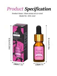 1Pc 10Ml Fragrance Oil,Diffuser Aroma Essential Oils,At Home Or On-The-Go,Suitable For Humidifiers, Aroma Diffusers, Diffuser Wood,Reed Diffuser Oils Valentine's Day Valentines Supplies Wedding Items