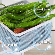OYAJIA Rotating Storage Shelves Rack,Kitchen Vegetable Storage Trolley,Vegetable Fruit Storage Basket Rack,6 Layer Kitchen Rotating Storage Rack,Vegetable Trolley,Potato Storage,Onion Storage Outdoor Decor - White - View 3
