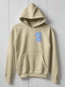 Sweatshirt Graffiti Skate Oversid Streetwear CANGURU 1982 Fluxo Fx - 卡其色 - 查看 2