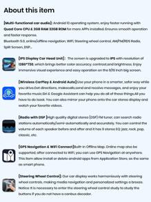 Junsun Android 13 Car Radio Stereo For Dodge Ram 1500 2500 3500 2013 2014 2015 2016 2017 2018 2019 Car Auto Radio Built-In Wireless Carplay For Apple & Android Auto 9 Inch Automotive Multimedia Touch Screen 2GB RAM 32GB ROM Car Intelligent Systems Head Unit With GPS Navigation DSP Bluetooth