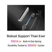 Nearhub MS-001 Monitor Arm Single Arm With C-Clamp & Grommet Mount,Flexible Adjustment 180° Swivel, Tilt +90° To -45°, 360°Rotation Effortless Installation Monitor Arm,Monitor Support Stand - màu đen - Xem 10