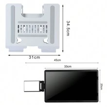 Monitor portátil para computadora portátil de 14.1 pulgadas con soporte ajustable, rotación de pantalla FHD, alta resolución, universal, segundo monitor, monitor externo - 1 monitor + 1 soporte - Ver 3