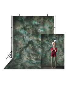 1pc Customized Photo Laeacco Vintage Abstract Background Blurred Blue Gradient Plain Shower Adult Portrait Photography Backdrop - Multicolor - View 40