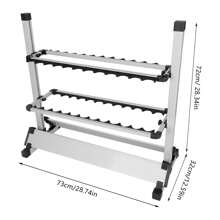 InSyoForeverEC Fishing Rod Racks - Silver - View 8