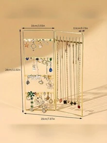 bianya 1 件装木制手链耳环项链展示架支架珠宝收纳架适用于家庭或商店 - 彩色 - 查看 11