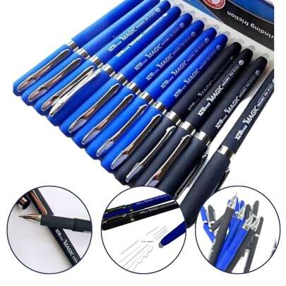 Kit com 2/4/6 Canetas Esferográfica Que Apaga MAGIC12 Ponta 0.8 XZB Papelaria/Escritório/Escolar - Caneta Mágica Que Apaga Caneta Apagável Magic